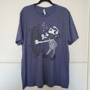 Steamboat‎ Willie T-shirt Classic Gray Men's Size 2XL